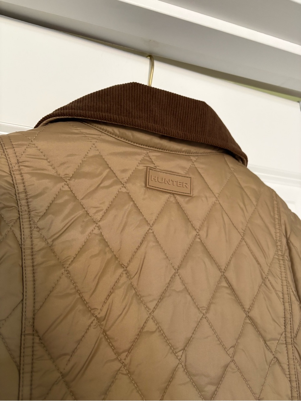 NWT Hunter Rachel Quilted Barn Jacket British Tan S - Picture 6 of 7
